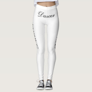 black dancer on white leggings