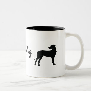 Black Dane, Big Dog Two-Tone Coffee Mug