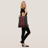 Black & Dar-Red Stitched Leather Texture