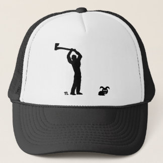 black dead bunny - lumberjack trucker hat