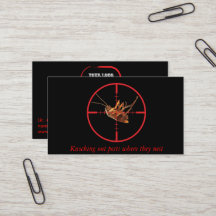 Black Dead Roach Pest Service 2 Sided