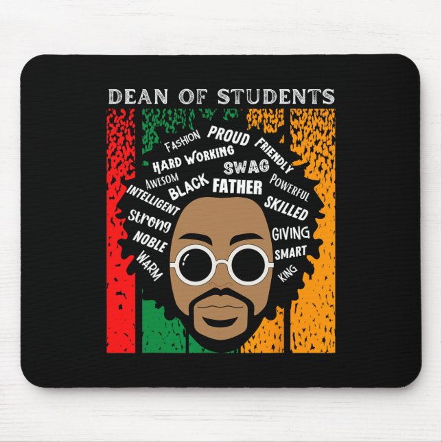 Black Dean Of Students King Black History Month Me Mouse Mat (Front)