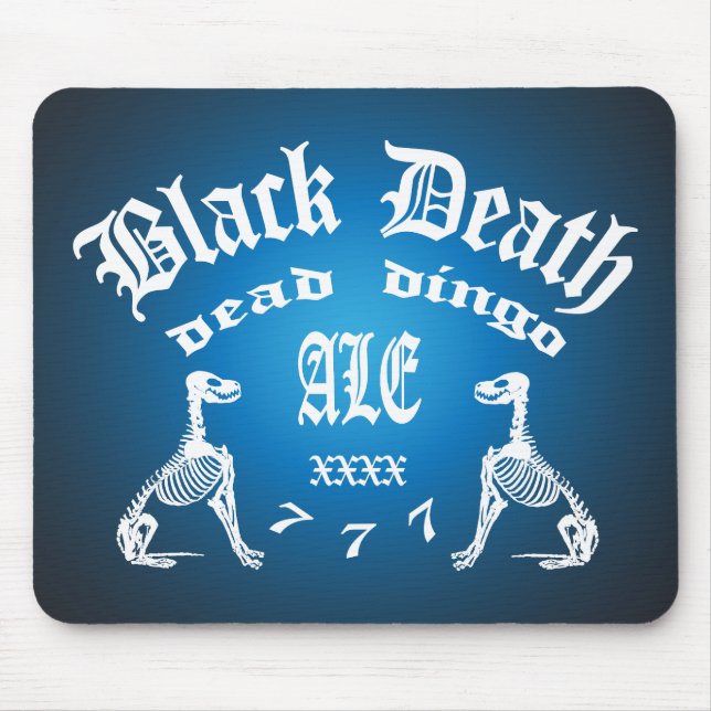 Black Death 777 -  Dead Dingo Ale Mouse Mat (Front)