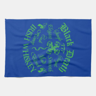 Black Death 777 - Honey Irish Whiskey Tea Towel