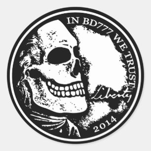 Black Death 777 - Liberty Classic Round Sticker