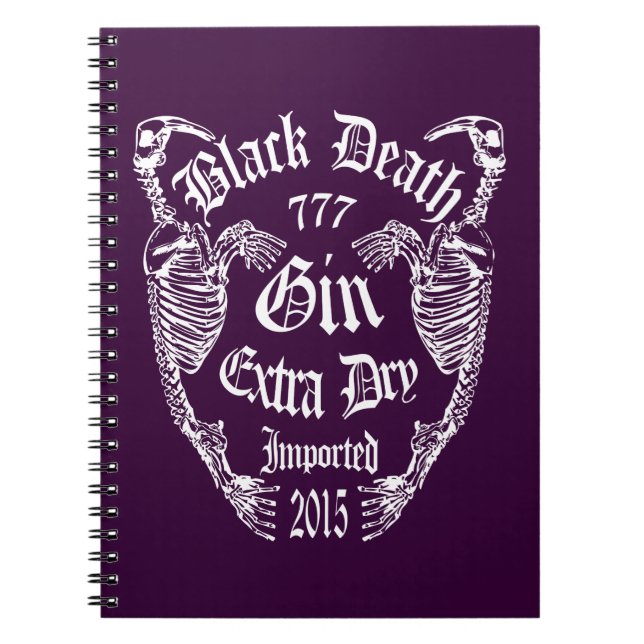 Black Death 777 - Walrus Bone Gin Notebook (Front)