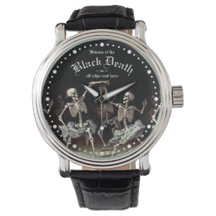 Black Death Dancing Skeletons Halloween Watch