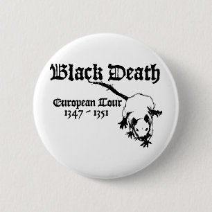 Black Death European Tour 6 Cm Round Badge