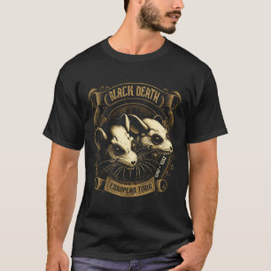 Black Death European Tour History Goth T Shirt 