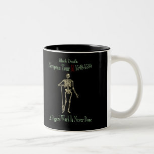 Black Death European Tour Two-Tone Coffee Mug