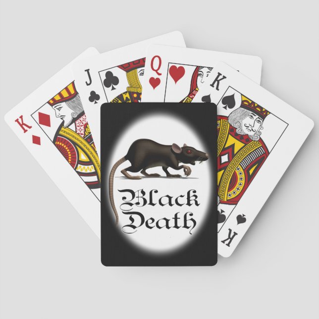 Black Death Rat Playing Cards (Back)