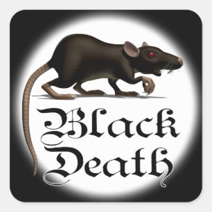 Black death Rat Stickers