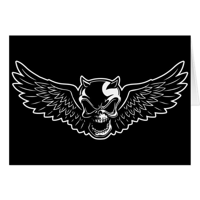 Black Death Skull (Front Horizontal)