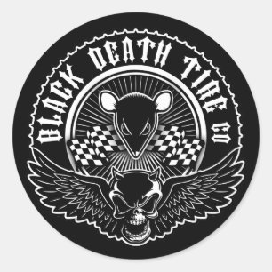 Black Death Tire Co. Classic Round Sticker