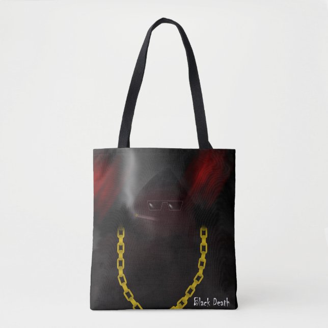 Black Death Tote Bag (Front)