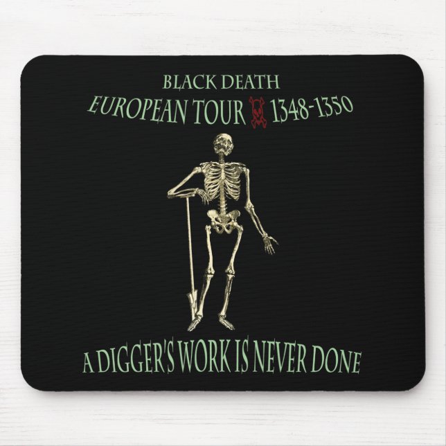 Black Death World Tour Original Design Mouse Mat (Front)