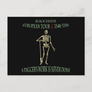 Black Death World Tour Original Design Postcard