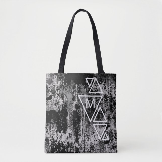Black Decay TS Monogram Tote Bag (Front)