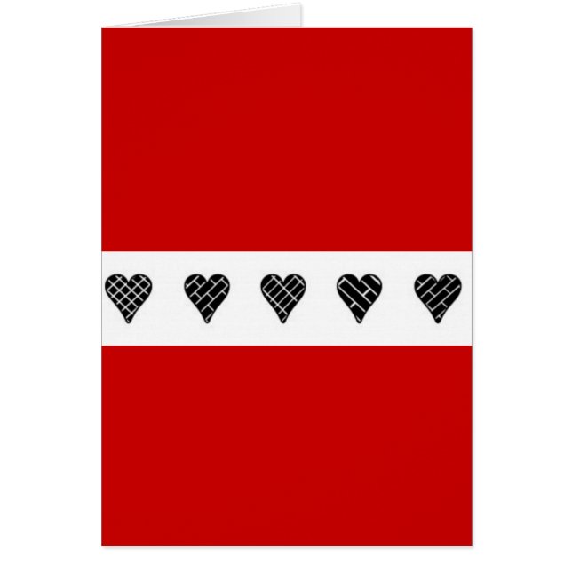 Black Decorative Hearts (Front)