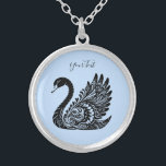 Black Decorative Swan Necklace<br><div class="desc">Beautiful Black Decorative Swan Necklace</div>