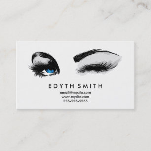 Black Demask Mascara or Eyelashes Business Card