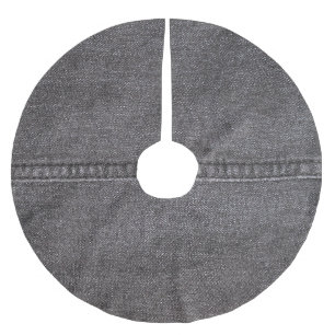 Black denim fabric, fashion texture. brushed polyester tree skirt