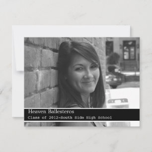 Black Design Graduation Invitations