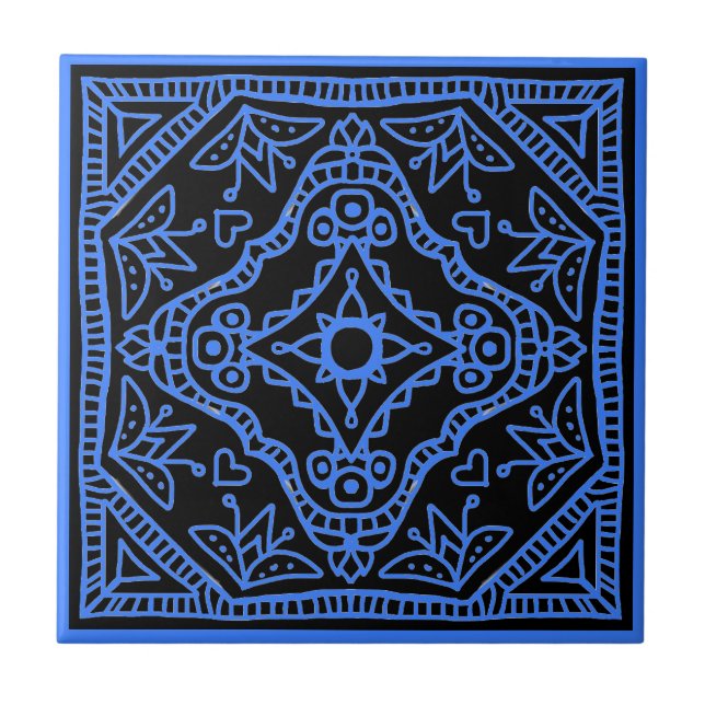Black Design Tile (Front)