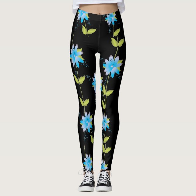 Black Designer Leggings (Front)