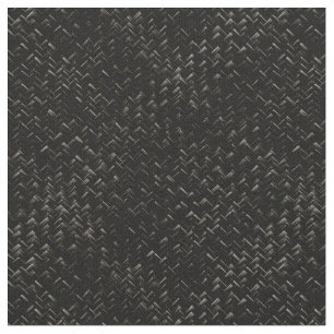 Black Diagonal Basket Weave Geometric Pattern Fabric