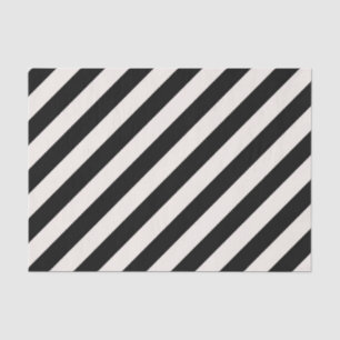 BLACK DIAGONAL STRIPE STRONG GRAPHIC Tissue Paper