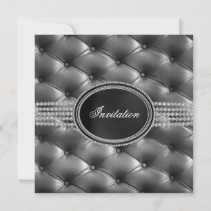 Black Diamond Black Tie Party Invitation