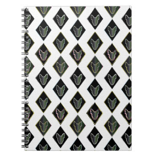 Black Diamond bull Terrier Notebook