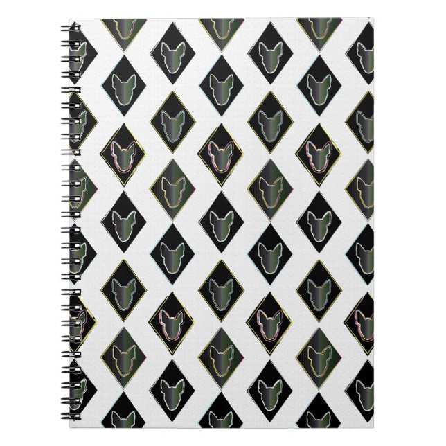 Black Diamond bull Terrier Notebook (Front)
