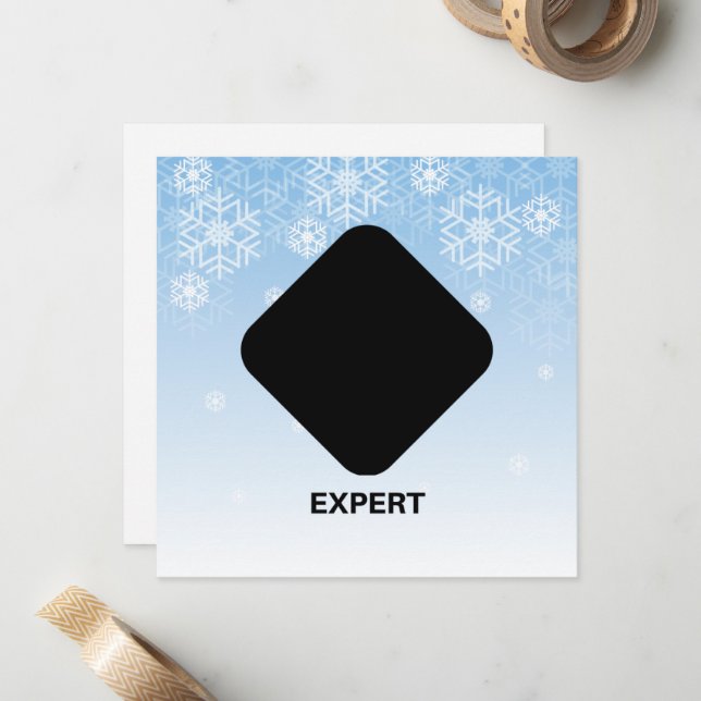 Black Diamond Expert Skier Card (Front/Back In Situ)