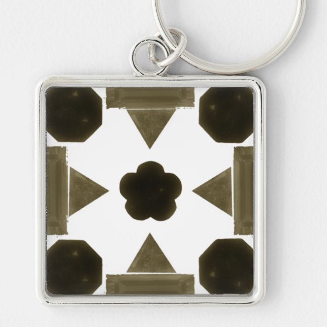 Black Diamond Fancy shapes Keychain (Front)