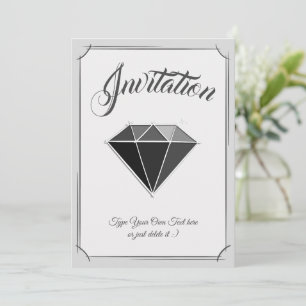 Black Diamond Gemstone Jewellery. Invitation