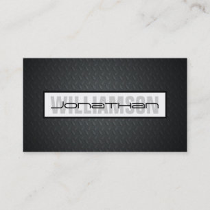 Black Diamond Plate Professional Business Card