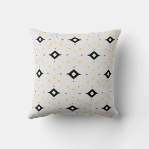 Black diamond shape cushion