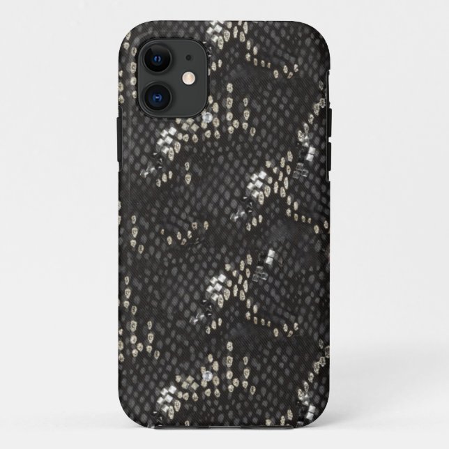 Black Diamond Snake Skin Case-Mate iPhone Case (Back)