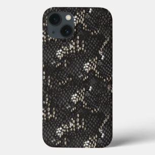 Black Diamond Snake Skin iPhone 13 Case