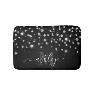 Black Diamonds Bath Mat