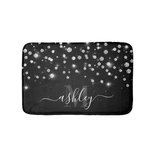 Black Diamonds Bath Mat (Front)