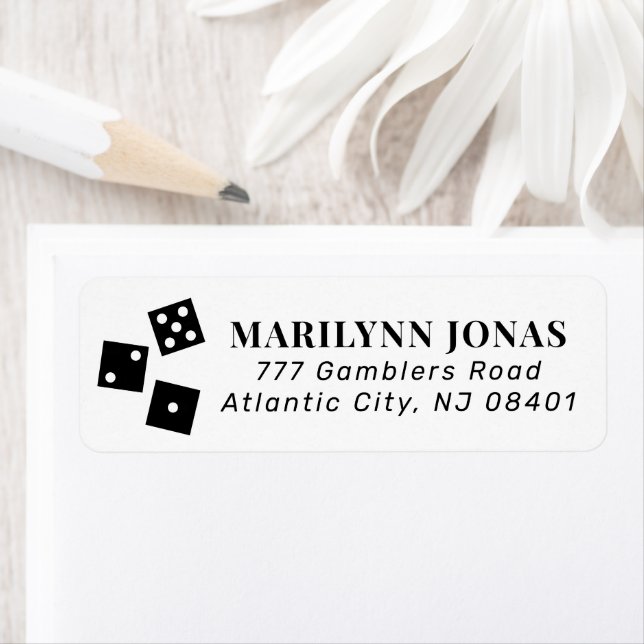 Black Dice Bunco Theme Return Address (Insitu)