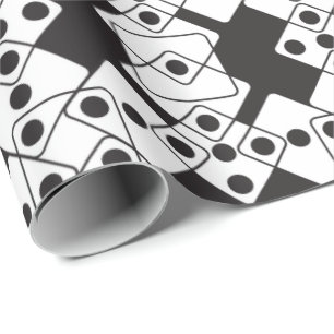 Black Dice Wrapping Paper