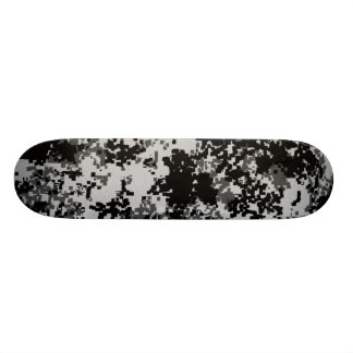 Black Digital Camouflage Skateboard Pro