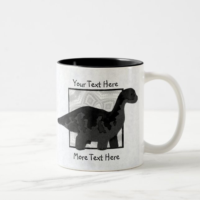 Black Dinosaur Mug (Right)