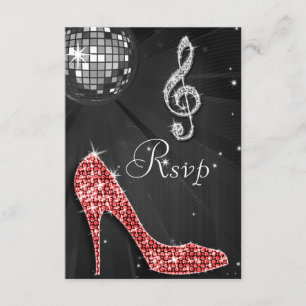 Black Disco Ball Sparkle Heels RSVP