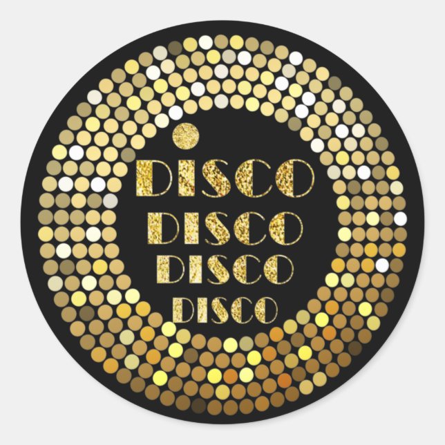 black, disco party , thank you tag (Front)