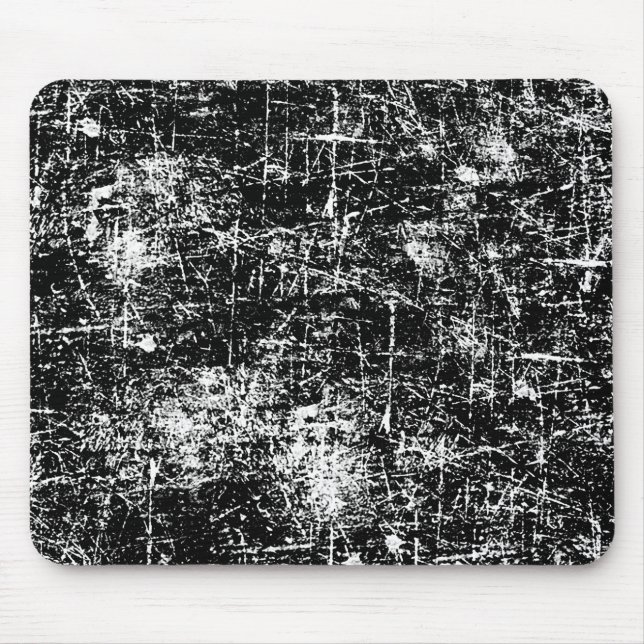 Black Distressed Look Mouse Mat (Front)
